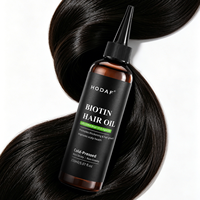 Biotin-Haarwuchsöl zur Pflege der Kopfhaut, Stärkung der Wurzeln, Reduzierung von Haarbruch, Natürliche Formel für Dickeres und Volleres Haar