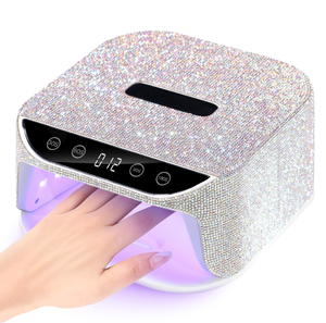 Sèche-ongles UV LED à strass diamantés, lampe à ongles à séchage rapide, commande tactile, capteur automatique pour salon et domicile - Product Image 1