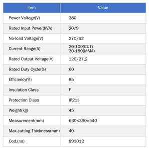 <span class=keywords><strong>Coupe</strong></span>-plasma à onduleur CC JUBA 380V 85% de rendement 20/9 kVA CUT-100Z/MMA OEM, garantie 1 an, moteur IP21s, hautement recommandé - Product Image 5