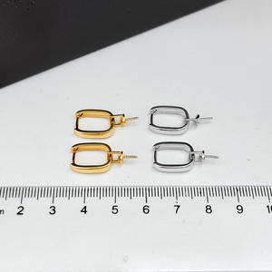 Accesorios de Plata S925 para Perlas DIY, Bandeja Vacía con Perlas de 9-15 mm, 22293, Hebilla para Oreja, Joyería de Plata Simple para Pendientes de Moda - Product Image 4