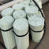 Batang Fiberglass, Batang Epoxy, Batang Isolasi, Batang Bulat Padat untuk Tenda Rumah Kaca dan Rak Pameran