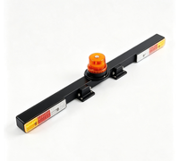 Barre lumineuse LED magnétique de 1,2 m, homologuée ECE R65, balise d'avertissement, alarme de recul 12/24 V pour camion de chantier, pick-up, excavatrice