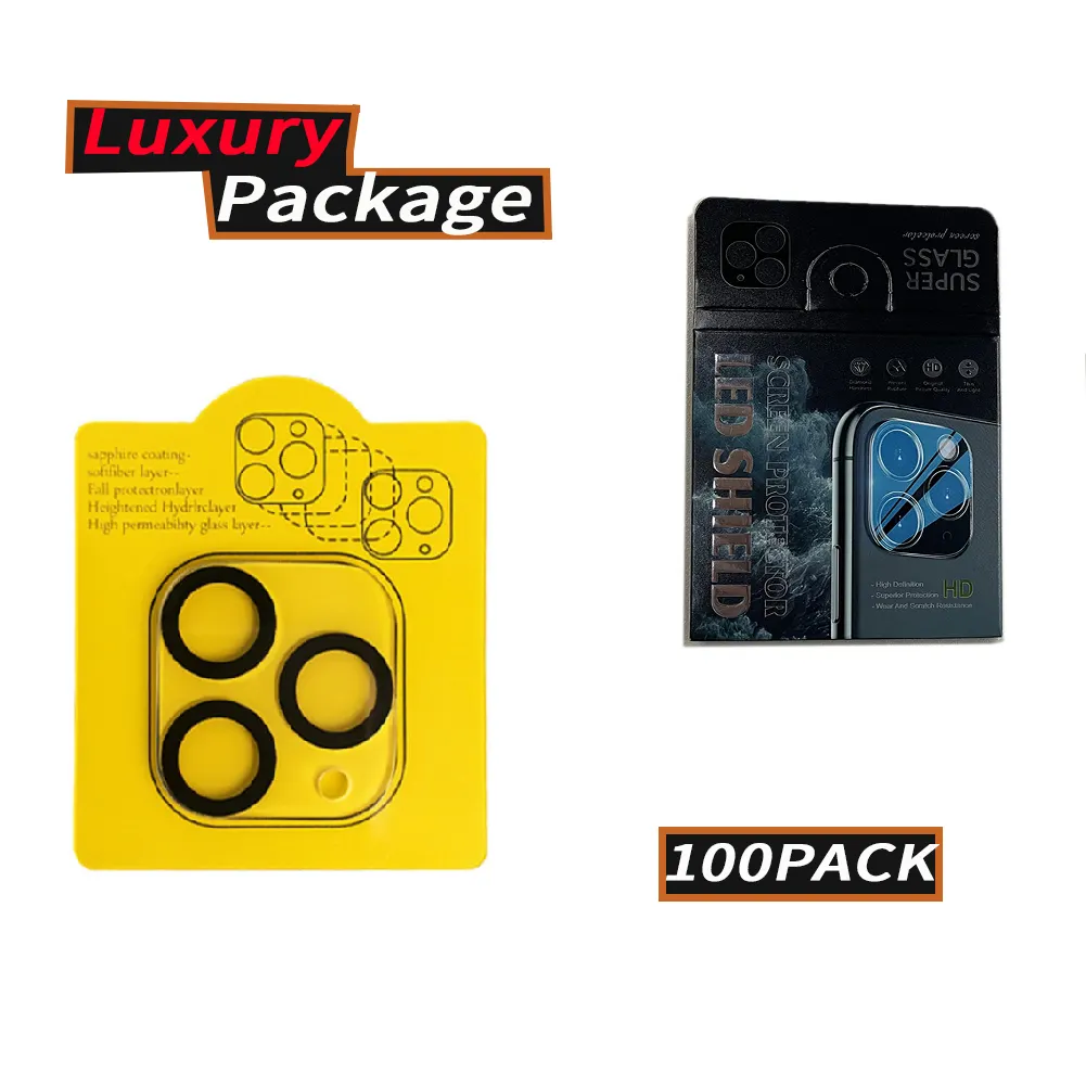 3D Clear Lens Tempered Glass protection Full Cover Film With Package Camera Screen Protector For iphone 13 12 11
