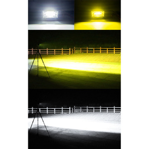ไฟส่องสว่างออฟโรด 72w สีขาวเหลือง ไฟ LED สำหรับทำงาน แบบสองแถว สำหรับติดตั้งบนหลังคารถ เสา A กันชน ระดับกันน้ำ IP65 อลูมิเนียมอัลลอย ใช้ไฟ DC - Product Image 1