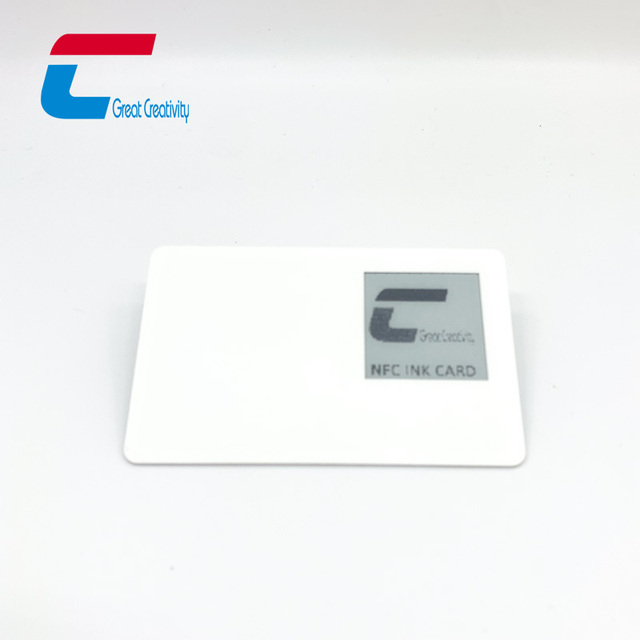 Luxury NFC Smart E Ink Display Card Change Text E-ink Screen NFC Card