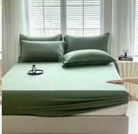Drap-housse en fibre de bambou, housse de lit respirante et douce, protège-matelas antidérapant à poches profondes pour la chambre à coucher