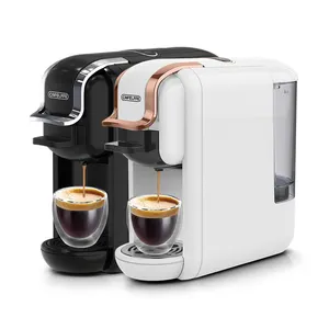 CAFELFFE 4 in 1 มัลติฟังก์ชั่นใช้งานร่วมกับ Nes Dolce Gusto เครื่องชงกาแฟเอสเปรสโซบด 19 บาร์เครื่องชงกาแฟหลายแคปซูล