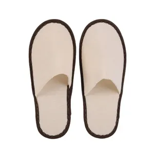 Washable Disposable Factory Made Customized Fabric Hotel Slippers Non Woven Indoor Slipper