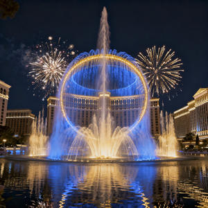 Fontaine d'eau dansante extérieure AWS avec contrôle de la musique pour jardin, lac, piscine, fontaine de jardin - Product Image 4