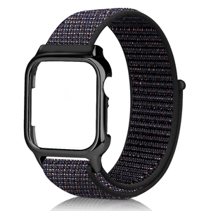 <span class=keywords><strong>Apple</strong></span> <span class=keywords><strong>Watch</strong></span> 4 Boucle À Tricoter <span class=keywords><strong>Bracelet</strong></span> de Montre En Nylon <span class=keywords><strong>Bracelet</strong></span> de Montre De Remplacement Avec Étui De <span class=keywords><strong>Protection</strong></span> En TPU - Product Image 4