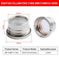 Lentilles de collimation et de focalisation laser à fibre Raytools BM111D30--F100, D30-F15, pour têtes de découpe laser Raytools