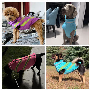 대형 개를위한 맞춤형 따뜻한 반사 야외 겨울 개 레인 재킷 Chaquetas Para Perro-세련된 개 겨울 옷 - Product Image 2