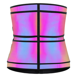 Tessuto riflettente resistente arcobaleno <span class=keywords><strong>schiena</strong></span> migliorare la postura corretto supporto <span class=keywords><strong>lombare</strong></span> vita Trimmer Shapewear <span class=keywords><strong>per</strong></span> lo Yoga esercizio di allenamento - Product Image 4
