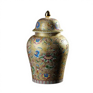 Jarrón de Cerámica Perlado Ecológico de Lujo Ligero Estilo Antiguo para Decoración del Hogar, Regalo de Cumpleaños o Acción de Gracias - Product Image 4