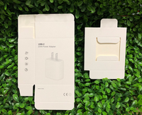 Boîtes d'emballage pour chargeurs de téléphone en matériaux recyclés, gaufrées, à prix de gros, avec impression personnalisée et chargeur USB Type-C