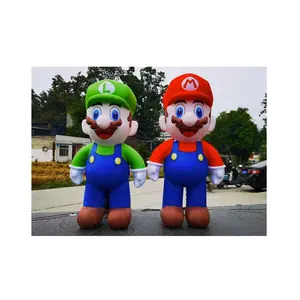 Mario Luigi inflável gigante modelo inflável Natal marinho personalizado Super Mario inflável para a venda