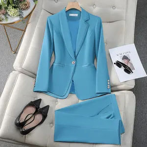 Logo personnalisé mode poids léger femme dame formelle Blazer