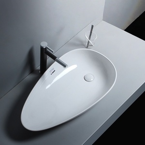<b>Side</b> drain ceramic above counter basin basin wash basin washing machine cabinet creative wash basin basin wash <b>table</b> - Product Image 4
