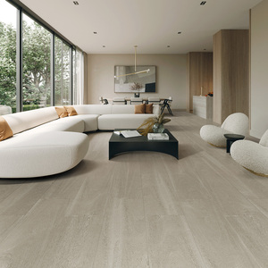 Carrelage en porcelaine effet bois veiné or avec impression numérique 250x1500mm pour villa de luxe, chambre et salon - Product Image 6