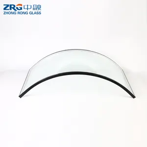 中国专业建筑玻璃厂钢化夹层曲面玻璃价格
