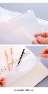 Protège-documents A6 en PVC transparent avec fermeture éclair, pochettes <span class=keywords><strong>pour</strong></span> <span class=keywords><strong>classeur</strong></span> 6 trous, pages <span class=keywords><strong>de</strong></span> planification, recharges, inserts, <span class=keywords><strong>classeur</strong></span> <span class=keywords><strong>de</strong></span> <span class=keywords><strong>rangement</strong></span> <span class=keywords><strong>pour</strong></span> matrices, dossiers - Product Image 3