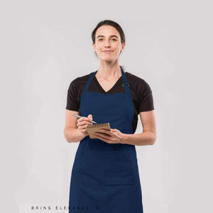 <span class=keywords><strong>Delantal</strong></span> ajustable personalizado con 2 bolsillos, <span class=keywords><strong>delantal</strong></span> de cocina resistente al agua para cocina, chef, mujeres y hombres, negro - Product Image 3