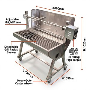 <span class=keywords><strong>Asador</strong></span> de Pollos a la Brasa, Parrilla de Carbón para Pollos, Estilo Portugués - Product Image 2