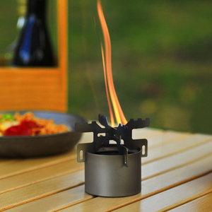 Réchaud à alcool en titane avec support en croix, réchaud à alcool portable, brûleur à alcool léger, brûleur à spiritueux, réchaud de <span class=keywords><strong>camping</strong></span> - Product Image 2