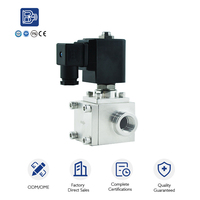 Vanne à boisseau sphérique pneumatique à double action PN16 DN50 en acier inoxydable 304 316 avec filetage femelle et électrovanne