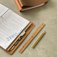 Personalisierter Leder-Planer A5/A6/A7, Ringbuch mit 2/3/6 Ringen, Fadenheftung oder Thermobindung
