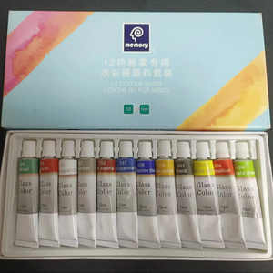 Ensemble de bricolage de peinture acrylique réutilisable de 12 couleurs d'artiste de qualité supérieure Pots de peinture acrylique écologiques et non toxiques Ensemble de boîtes de couleurs de peinture - Product Image 6