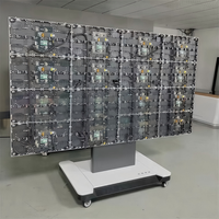 Pantalla LED Elevable y Plegable, Video Wall LED Móvil Todo en Uno para Sala de Conferencias