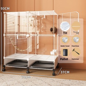 Gabbia per Uccelli Grande in Metallo Solido, Villa di Lusso per Pappagalli, Impermeabile, Nuova, Speciale per Piccoli Passeri e Storni - Product Image 3