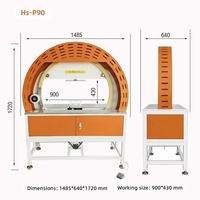 Machine d'emballage automatique haute vitesse HS-P90 pour cartons/palettes avec sangles PP/PET – Équipement logistique d'entrepôt