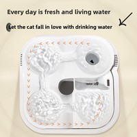 Fontaine à eau pour chat à circulation automatique pompe à économie d'énergie silencieuse bol à boire multi-animaux pour chats/chiens/petits animaux frais