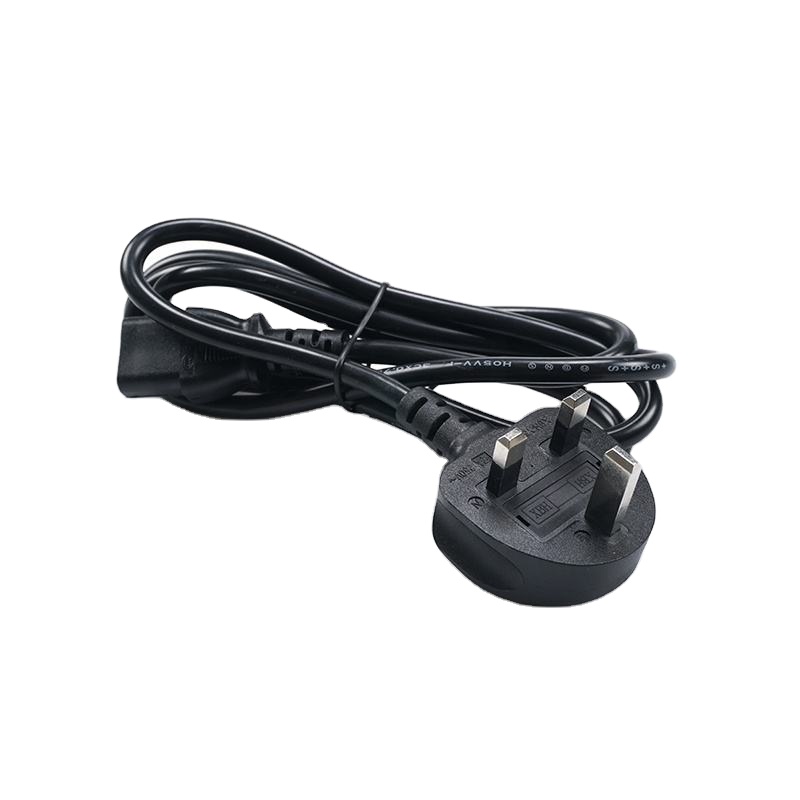 UK шнур питания с высоким качеством и станкан с конкурентной способной ценой 3pin ПК кабель ИК Сертифицированный штекер шнур электропитания от сети переменного тока для компьютера