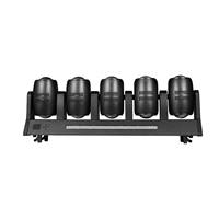 Barre de lumière LED mobile à 5 têtes 800W, double face, faisceau stroboscopique RGBW 4-en-1, DMX512 RDM CRI90 2700K-8500K pour scène, DJ, club