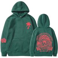 Pull à capuche imprimé pour femme, taille européenne, nouvelle collection printemps 2025, manches tombantes, motif de poursuite du soleil