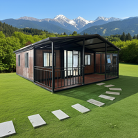 Maison conteneur durable et extensible au design contemporain 20ft 40ft, insonorisée, isolée, installation rapide, certifiée CE, type villa