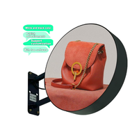 Écran LED double face de forme ronde P2.5 avec haut-parleur intégré, cube LED pour magasin de détail, suspendu pour diffuser des publicités