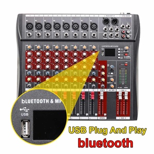 Lane CT-80L Factory Wholesale Small 8 Channel XLR <strong>DJ</strong> Equipment USB <strong>Interface</strong> Audio Sound Mixer Blue Tooth Console with Phantom P - Product Image 4