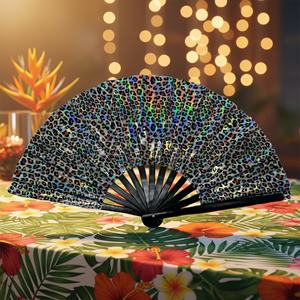 Abanicos Plegables Grandes Personalizados con Logotipo Impreso, Abanico de Mano Kunfu para Actividades Promocionales Empresariales - Product Image 6