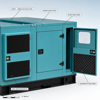 Générateur diesel super silencieux Yuchai Cummins 20kVA 30kVA 50kW 100kVA 150kW 160kW 200kW 250kW 300kW 400kW 500kW 3 phases 50Hz 60Hz