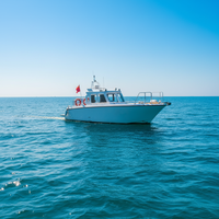 Bateau de travail en aluminium personnalisé de 11 m, bateau de pêche en haute mer à deux moteurs avec cabine, console centrale, réservoir de stockage, à vendre