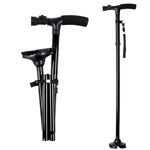 Bastón Plegable Resistente con Luces, Ayuda para Caminar Segura para Personas Mayores, Uso en Exteriores - Product Image 4