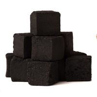 Cachimba de carbón Premium Coco Cáscara de coco de lujo Cubo de Cachimba de carbón Forma personalizada hexagonal 2,5% Contenido de ceniza para Shisha