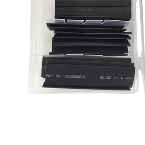 Juego de Tubos Termocontraíbles DZT/Dongzhe, 127 Piezas, Negros, de PE, Relación 3:1, 600V, Fundas para Cables - Product Image 2