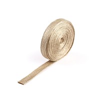 Gaine tressée en fibre de Kevlar LS de qualité supérieure, enroulement en spirale, haute résistance chimique, 13 mm, jaune, température de fonctionnement de -170 à +250