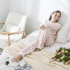 Đồ Ngủ Bà Bầu Giữ Nhiệt Cho Ngườ<span class=keywords><strong>i</strong></span> Lớn Bộ Đồ Ngủ Nữ Dệt Kim Mềm Bằng Vả<span class=keywords><strong>i</strong></span> Flanen Sợ<span class=keywords><strong>i</strong></span> Nhỏ - Product Image 1