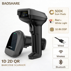 <span class=keywords><strong>Scanner</strong></span> de codes à barres 2D et lecteur de câble filaire 1D Interface USB Source de lumière CMOS en stock Feuille de scanners - Product Image 1